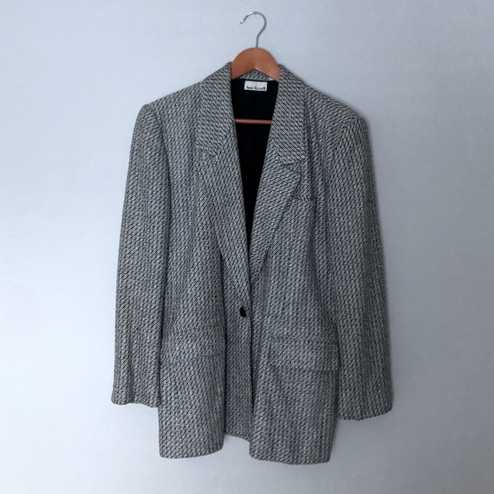 Anne Klein Vintage Oversized Wool Blazer